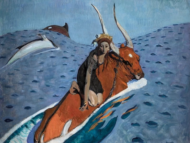 1865-Valentin Aleksandrovič Serov - Il ratto di Europa - Museum of Avant-Garde Mastery